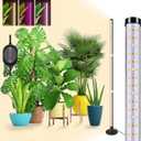 Grow Lights for Indoor Plants, 243 LEDs Plant Growing Lights with 3 Color Changing Red Blue Full Spectrum, 48inch Height Standing Indoor Plant Grow Lamp with 6/9/12H Timer for Indoor Plants