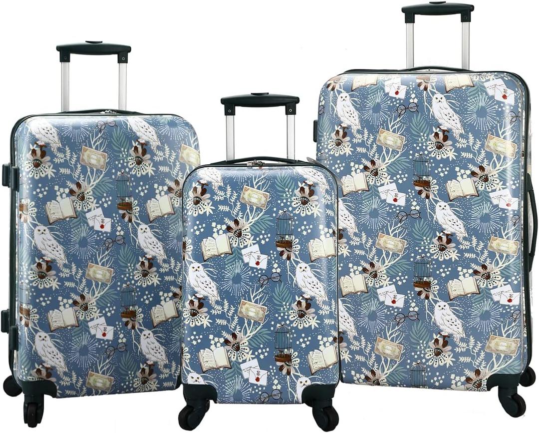 Bioworld Harry Potter 4 Wheel 3 Piece Luggage Set