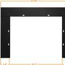 Electric Fireplace Trim Kit for 33inchFireplace Electric Inserts, Metal Construction Plates, Black-B09R1XJWZF