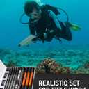 Nicpro 3 PCS 1.3 mm Orange Mechanical Pencils Set with 66 Lead Refill, 3 Eraser - Weatherproof Metal Barrel, Heavy Duty Carpenter Pencil MP2000 for Outdoor Marking Drafting Drawing Woodworking