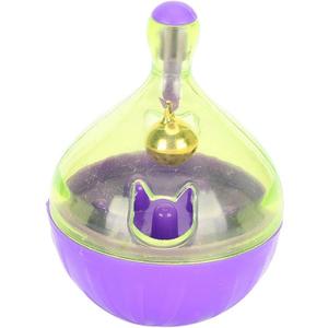 ZJchao Cat Treat Dispenser, Cat Puzzle Feeder, Pet Slow Feeder Treat Ball Interactive Cat Toy Treat Dispenser Dog Ball Dispensing Dog Toys Enrichment and Exercise for Purple