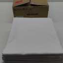 Fitable 8 Pack Table Cloth Rectangle Table: Stain and Wrinkle Resistant Tablecloth Rectangular, Washable Polyester Tablecloths for Wedding Party Dining Banquet Event Catering(White, 70x120 Inch)