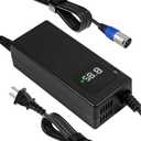 YZPOWER 52v Lithium Battery Charger with Display and Built-in Fan,58.8v 2A Power Charger Adapter for 14s 48v 52v Li-ion Battery Pack 3 Pin Male XLR Connector
