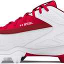 Under Armour Boys' Leadoff Low Rm Jr 3.0 Baseball Shoes (9 Infant, (600) Red/White/Red)
