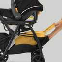 Chicco KeyFit Caddy Frame Stroller, Accepts All Chicco Infant Car Seats, Adjustable Handle, Parent Tray, Black/Black