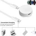 2 x New Watch Charger for Galaxy 3 4 5 Pro 6 Classic, Split and Detachable, with USB C to USB C Cable 3.3ft, Compatible with Galaxy Smart Watch 3 4 5 Pro 6 Classic Active1 2 (White)