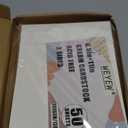 50 Sheets 130lb Cream Cardstock, 8.5" x 11", Extra Heavy Duty OffWhite Paper for Card Base DIY Craft Card Making, 130LB Cover 350 GSM