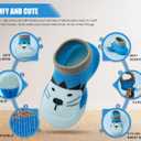 Baby Shoes Boys Girls First Walking Shoes Non Slip Soft Sole Sneakers Toddler Infant Babygirl Sock Shoes (Blue)