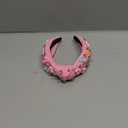 Valentines Day Headband, Love Heart XOXO Headband for Women, Valentine Rhinestone Crystal Knotted Wide Hairband for Birthday, Engagement, Anniversary Hair Accessories (Pink) (1 Count (Pack of 1))