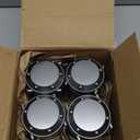 Lichamp LED Camping Lantern, 4 Pack Battery Powered Flashlight for Power Outages, Portable Collapsible Hanging Light Essential for Home, Outdoor, Emergency Lamp Survival Kit Gear for Hurricane, Gray