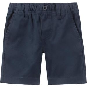 Nautica Boys' School Uniform Flat Front Twill Short (3T, Navy/Pull-on)