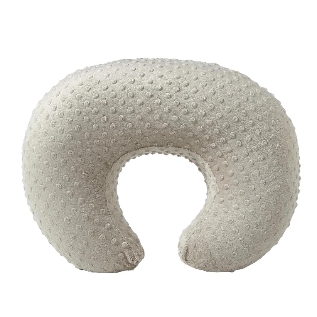 ESEN Nursing Pillow and Body Positioner for Breast Feeding and Bottle Feeding, Ultra Soft Baby Breastfeeding Pillows with Removable Nursing Pillow Cover for More Support for Mom and Baby (Brown)