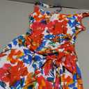 Aidonger One Piece Swim Dress Swimsuits for Women Tummy Control Swimdress Skirt Bathing Suit (Small, Hot Pink, Blue Floral Print)