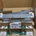 Green LED Edge Lit Exit Sign Brushed Aluminum Housing, UL Listed Emergency Exit Signs Single Sided Clear Acrylic with Battery Backup, AC 120-347V Hardwired Exit Lights, Top/ Side/ Wall Mount