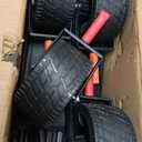 Wagon Carts Foldable 460LBS Weight Capacity Collapsible Wagon with Big All-Terrain Wheels, Heavy Duty Beach Wagons Cart with Cup Holders for Camping, Garden, Sports, Grocery-Black