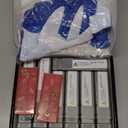 Indexable Lathe Turning Tool 21Pcs Kit 1/2'' 12mm Shank 7 Pcs Metal Lathe Tool Holder Set with 14 Pcs Turning Inserts for Turning Grooving Threading Boring Carbide Inserts Carbide Turning Tool