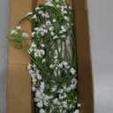 Yastouay Babys Breath Artificial Flowers, 6Pcs Fake White Babys Breath Flowers Artificial Bulk, Real Touch Faux Babies Breath Gypsophila Bouquet for Wedding Floral Arrangement Party Decor