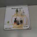 Perfume Organizer for Dresser, 2 Tier Bathroom Counter Organizers and Storage, Gold Makeup Organizer for Vanity, Bathroom Accessories & Decor, Skincare Perfume Trays Cosmetic Display Holder