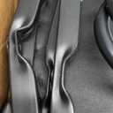 VASAGLE Boucle Dining Chairs Set of 2, Upholstered Kitchen Dining Room Chairs with Curved Backrest and Steel Frame, Modern Mid Century, Round, for Vanity, Living Room, Ink Black UKDC110B14