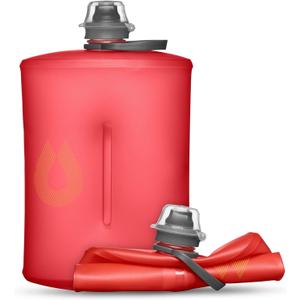 HydraPak Stow Collapsible Water Bottle  350ml, 500ml, 1L  Ultralight, Leak-Proof, BPA-Free, Filter Compatible Travel & Hiking Flask (Redwood)