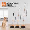 Handy Broom, Indoor/Outdoor Brooms, Duty Kitchen Broom, for Home Garage Kitchen Office Courtyard Lobby Patio Lawn Concrete (2, Orange)
