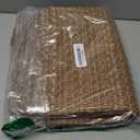 winolive Kitchen Rugs,Kitchen Mats for Floor,Non Slip Washable 20"x 30"+20"x 48" Neutral Braided Rug,Faux Jute Rug with Non Slip Backing for Kitchen,Solid,Easy Clean,Area Rugs Sets of 2Pcs,Tan Brown