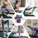 Exercise Bands, 3 Levels Fabric Resistance Bands for Working Out, Workout Bands Resistance for Women & Men, Multi-Colored Fabric Booty Bands for Leg Strength Training, Rehab, Yoga