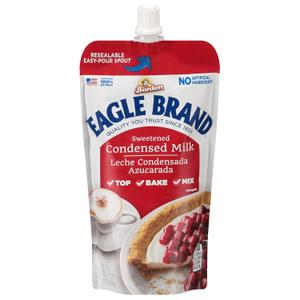 Eagle Brand Sweetened Condensed Milk, 14oz Pouch, Pack of 6, BB Date: 08/13/2026