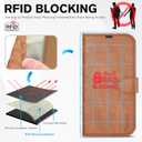 TUCCH Case for iPhone 14 Pro Max Case Wallet, [TPU Shockproof Inner Shell], PU Leather [RFID Blocking] 4 Card Holder Magnetic Stand Protective Cover Compatible with iPhone 14 Pro Max, Textured Brown