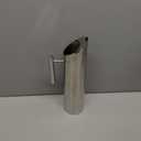 Hiceeden Stainless Steel Water Pitcher, 68oz/2L Modern Metal Pitcher with Ice Guard, Silver Carafe Drink Jug with Handle, Homemade Beverage Container for Juice, Coffee, Milk, Iced/Hot Tea