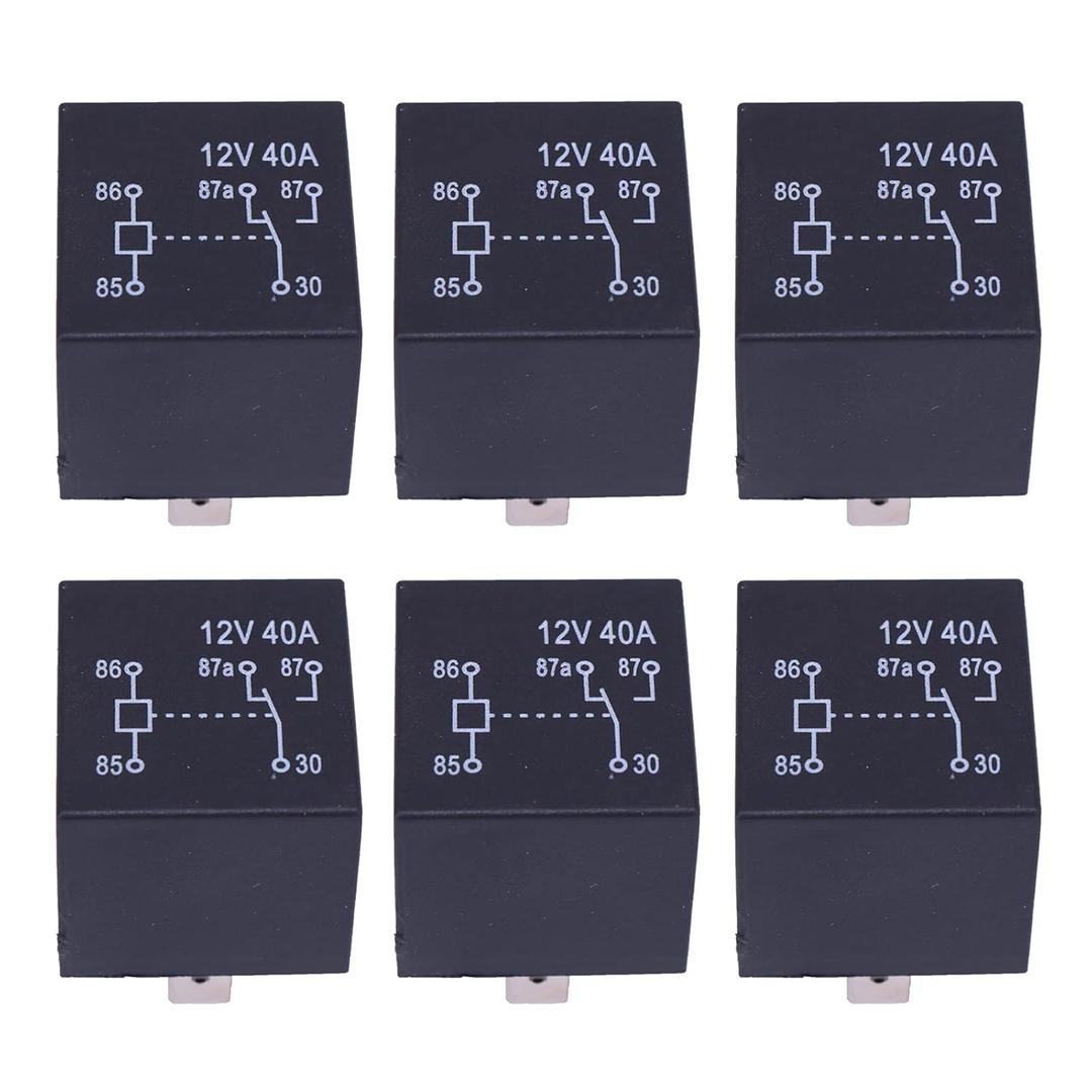 DVPARTS 12V 5 Terminal 40A Relay 086-1201-00 for Bad Boy BadBoy Mowers ZT CZT MZ Magnum Cub Cadet ZT48 ZT54 ZT60 Enforcer 44 48 54 (6)