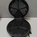 Mueller Heart 5 Waffle Maker, Waffle Iron, Adjustable Browning Control & Nonstick, Cool Touch Handle, Easy to Clean, Small Kitchen Appliances