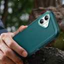 Magnetic Case for iPhone 17 with blet Clip Holster,[2X Screen Protector] [Military-Grade Protection], Heavy Duty Case for iPhone 17 6.3 Inchs,Green