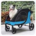 Pet Stroller for Large Dogs, All Terrain 4 Wheels for Jogging Running, Dog Stroller for Large Dogs Up to 88lbs, Foldable Dog Strollers with Adjustable Handle & Breathable Mesh