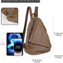 KL928 Canvas Vintage Backpack Large Casual Daypack Outdoor Travel Rucksack Hiking Backpacks for Men Women