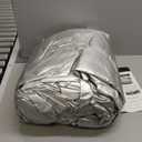 Motor Trend FlexCover Car Cover, Waterproof All-Weather SUV Truck Car Covers for Snow Ice Rain Sun UV Dust Hail Protection, Indoor/Outdoor Full Exterior Cover, Sedan Car Cover (Fits Up to 210" Length) (Silver)