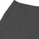 LOVESHOOT Womens Stretchy Dress Pants 2026 Trendy High Waisted Pleated Straight Leg Business Work Casual Trousers (Silver, L)