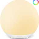 Egg Light for Nursery,2600mAh Battery with 150-Hour Runtime,3000K Warm Light&RGB 16 Colors,Stepless Dimming,Reading,Kids' Bedroom&Party Ambiance Decor,Travel&Gifts (White)
