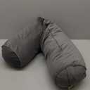 Long Pillow for Bed  Round Bolster Pillow for Adults, Body Pillow for Sleeping, Ergonomic Support,39 x 7.87 Inches,Steel Gray