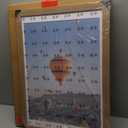 19.25x26.75 Puzzles Frame, Display 18x24 with Mat or 19.25 x 26.75 without, Wall Hanging 19.25 by 26.75 Picture Frame for Poster Photo Canvas Picture Puzzles, Rustic Brown