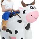 tasanor Blow Up Cow Costumes,Inflatable Costumes for Kids,Inflatable Cow Costume,Halloween Costumes for Girls/Boys (7-10YRS)