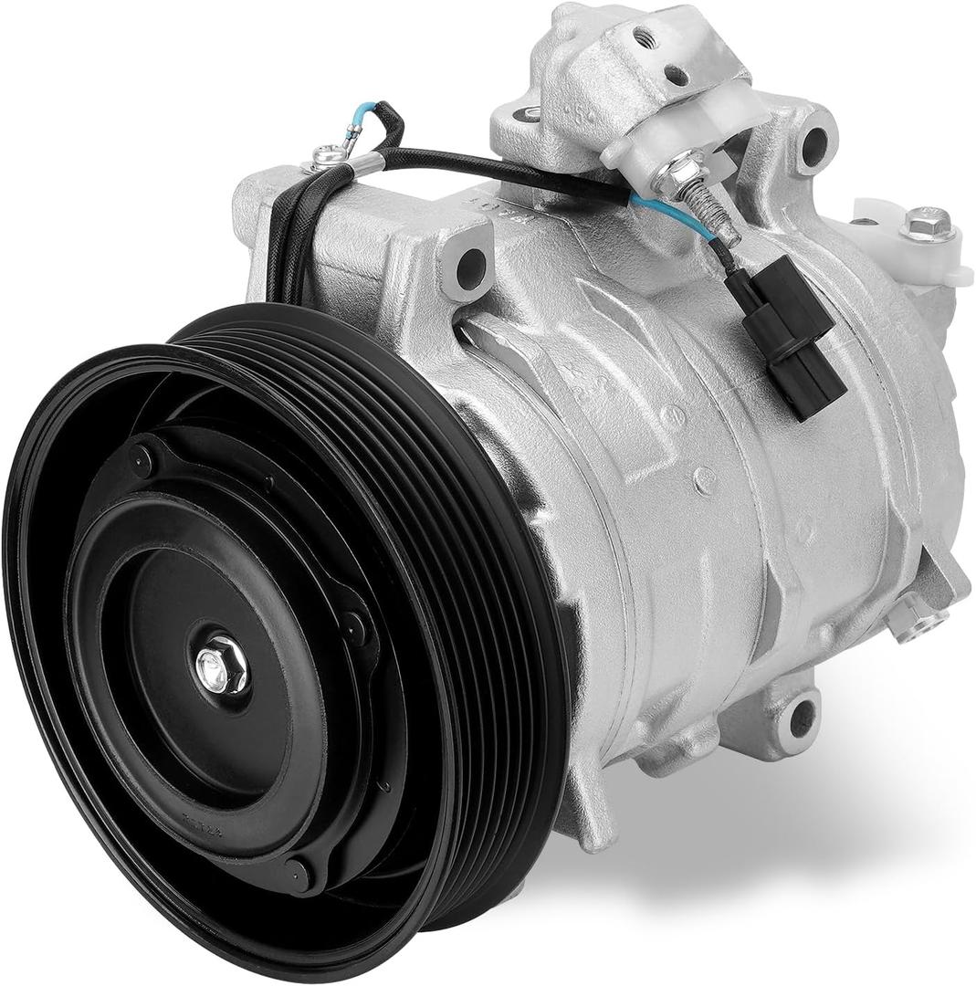AC Compressor with Clutch with Clutch Compatible with Honda Accord 2.4L 2008-2012, Crosstour 2.4L 2012-2015 w/One Plug