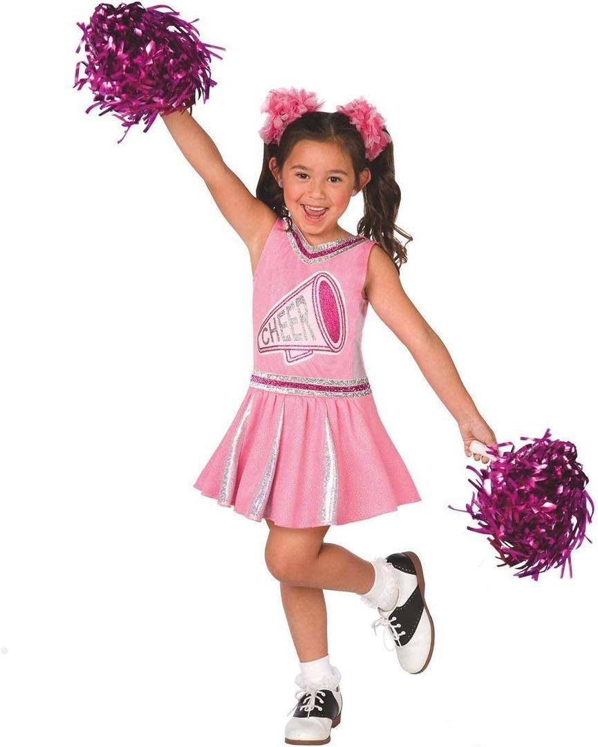 Morph Cheerleader Costume For Girls, Kids Cheerleader Outfit, Halloween Cheerleader Dress, Cheerleading Uniform (Medium)