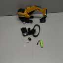 Remote Control Excavator Toys for Boys, RC Excavator Toy for Boys 3 4 5 6 7 8 Year Old Kids Christmas Birthday GiftRC Digger Truck Construction Vehicles with Metal Shovel & Light