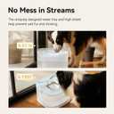 Cheerble Pumpless Dog Water Elfin Fountain, Wireless Pet Fountain Battery Operated, 4L/135 oz D1 Pro Automatic Water Dispenser for Dogs MagDrive Technology Stainless Steel Tray, No Cleaning Hassle