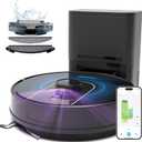 Bagotte Robot Vacuum and Mop Combo,6000Pa LiDAR Navigation Robotic Vacuum Cleaner,Self-Emptying Station for 90 Days,Wi-Fi/App/Voice Control,Ideal for Carpets&Hard Floors