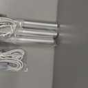 BaiNong Adjustable Closet Hanging Rod Heavy Duty 36'' Silver (Silver, 36 Inch)