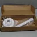 15.7-23.5in Telescopic Indoor and Outdoor Camera Bracket Metal Hoisting Ceiling Bracket, Used for Security Dome Network Camera Installation (40-60CM-PQ)