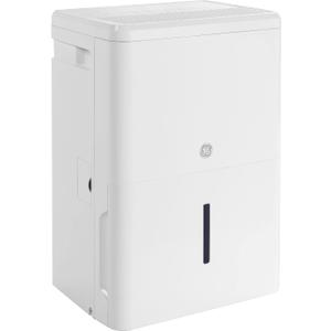 GE Energy Star Portable Dehumidifier 35 Pint, Perfect for Bedroom, Basement & Garage or Rooms up to 3000 Sq Ft, Ideal for High Humidity Areas, Complete with Empty Bucket Alarm & Clean Filter Alert (White)