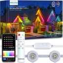 ANGELHALO Permanent Outdoor Lights Pro, 155ft with 108 LED Lights for Daily and Accent Lighting, Multiple Scene Modes Eaves Lights with Warm and Cool White Light, IP65 Waterproof, Works with Alexa (150ft)